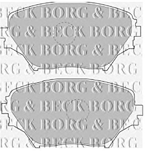 Borg & Beck BBP1803 Front Brake Pads To Fit Toyota Rav-4 08/00-04/06