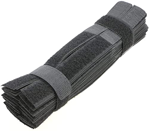 Pasow Kabelbinder, bunt, wiederverwendbar, 17,8 cm, 50 Stück, für Laptop, PC, TV