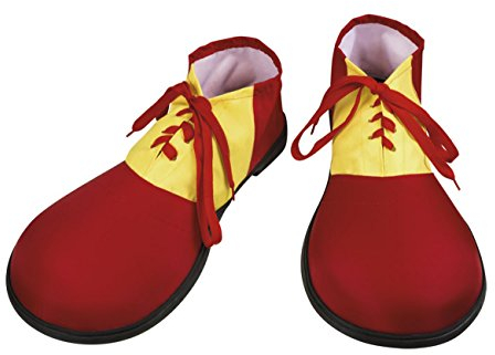 Boland 55509 - Clown Schuhe für Erwachsene, Kostüm Zubehör für Fasching und Mottoparty, Accessories für Faschingskostüme und JGA