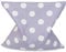 GRÜNSPECHT Bio-Rapssamen-Kissen 19x19cm, Wärmekissen für Nacken, Bauch & Rücken, Bezug aus 100% Baumwolle (kbA), für Mikrowelle & Backofen, Punkte lila (611-V4)