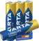 VARTA Longlife Power Batterie AAA Micro LR06 (pacco da 4) Batteria alcalina - Made in Germany - Ideali per giocattoli, torce, controller e altri dispositivi a batteria