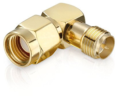 adaptare 60314 90-Grad-Winkeladapter (RP-SMA-Männlich/Weiblich)