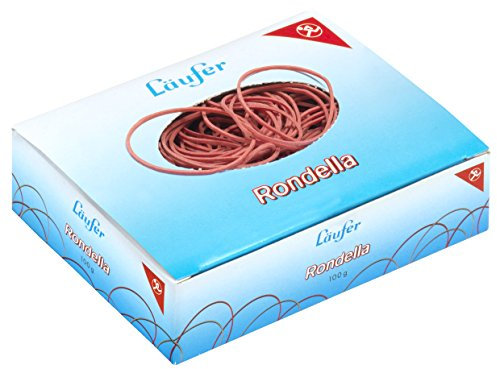 Läufer 50447 Rondella Gummiringe Nr. 8, Durchmesser 50 mm, 100g Schachtel, rot, besonders langlebig