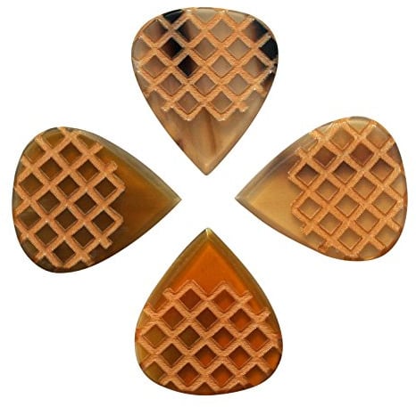 Grip Tones Mini - 4er Pack Plektren, durchsichtig horn