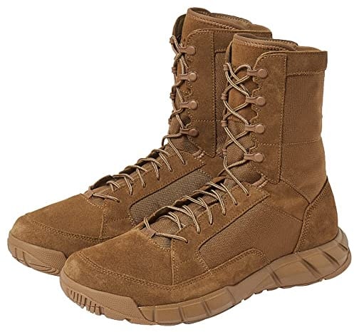 Oakley Light Assault 2 Boots | Coyote, Size 9.5 | Tactical & Outdoor Use, Lightweight, Speed-Lace, Slip Resistant, Leather & Cordura (11188)