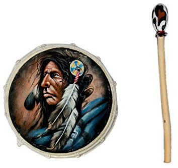 40cm Grosse Schamanentrommel Indianer Trommel Djembe Rahmentrommel Bodhran Drum