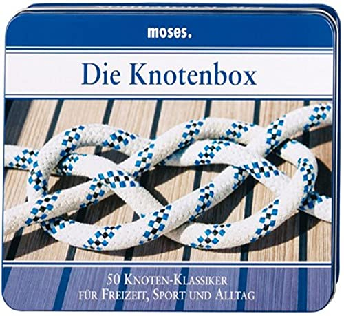 moses. 4006 Die Knotenbox | 50 Knoten-Klassiker für Freizeit, Sport und Alltag | Inkl. 2 Schnüren zum Üben, Weiß