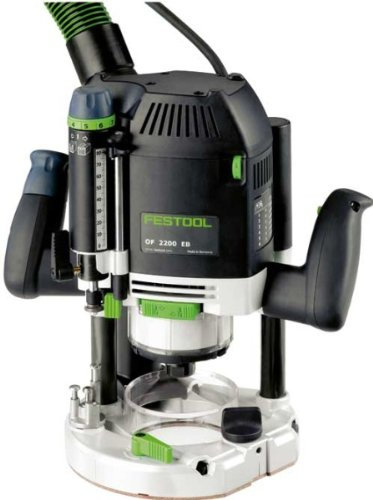 Défonceuse Festool OF 2200 EB-Plus 2200W avec accessoires dans coffret en bois, Fixe