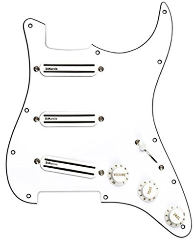 DiMarzio FG2108WA7 Pre-Wired High Power Strat Pickguard Tonabnehmer Set, Weiß