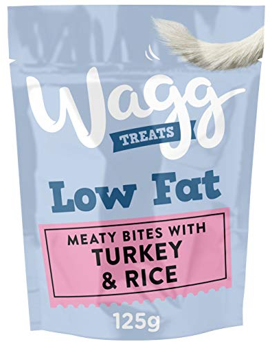 Wagg Low Fat Meaty Bites Turkey & Rice Dog Treats 125g (Pack of 7) - Oven Baked