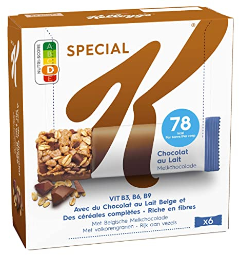 Barres Céréales Special K Kellogg's Chocolat au Lait - 6x20g
