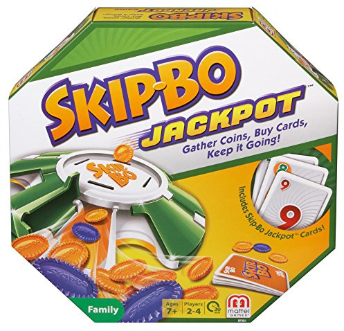 Mattel BFX61 - Skip-BO Jackpot, Strategiespiel