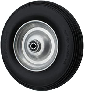 4.80/4.00-8 PU Schubkarrenrad Stahlfelge Achse Pannensicher Rad Vollgummi TOP!