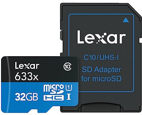 Lexar Scheda UHS-I ad alte prestazioni microSDHC 633x 32GB con adattatore SD - LSDMI32GBBNL633A