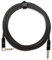 Pronomic Trendline INST-A-3S Klinkenkabel 3m (Professionelles Gitarren-/Instrumentenkabel, 6,3mm Klinke, 24 Karat vergoldet, flexibler und robuster Außenmantel, inkl. Kabelklette) schwarz