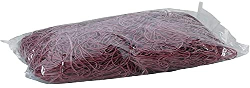ALCO-Albert - Gummiringe Ø 100 mm, 1 kg rot | Vielseitige Gummibänder zum Bündeln von Briefen, Akten, Karten und Unterlagen
