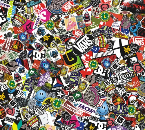 ARSpeed Sticker Bomb Comic Folie mit Echtem Logos 152x10cm