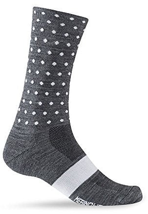 Giro Bike Seasonal Socke Charcoal/White Dots 22 M