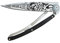 deejo obsolete Taschenmesser TATTOO 37g biker blau