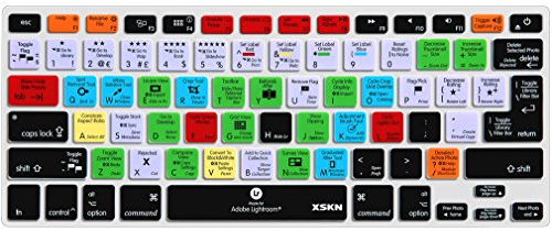 XSKN Adobe Lightroom Tastatur-Silikonhülle für MacBook Air 13, Pro 13, 15, 17 und kabellose Tastatur