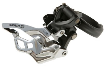 Sram MTB X5 Front Derailleur 2 x 10 Speed Low Clamp 31.8/34.9 mm Dual Pull - Silver