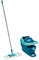 Leifheit Kit Profi XL Essore-Housse avec Lave-Sol, Seau et Balai essoreur Taille XL, kit de Lavage Sol avec mécanisme d'essorage intégré, Turquoise