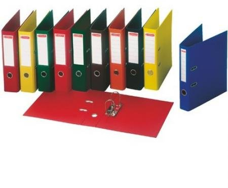 Esselte 10er Pack Plastik Ordner Standard, DIN A4, 75 mm, 10x schwarz