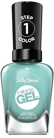 Sally Hansen Miracle Gel Nail Polish, Black and Blue Shades, Grey Matters Farbe