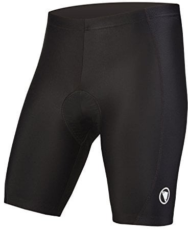Endura Herren Gepolsterte 6-Panel-Fahrradshorts | Lycra mit antibakterieller Polsterung Shorts, Schwarz, L