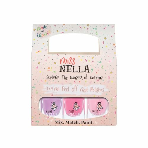 Miss in – Bundle 3 – Pack 3 sehr glänzend, Emaille-Mädchen auf Wasser, Formula Peel Off Bundle 90