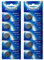 Eunicell Lot de 10 piles bouton CR1632 au lithium 5 V 120 mAh (2 blisters de 5 piles)