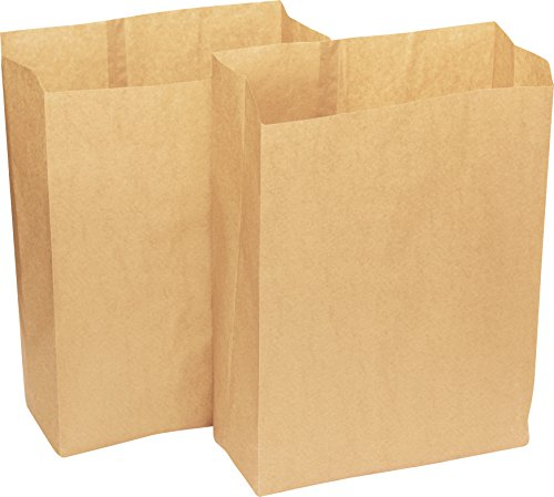 Alina Bolsa de papel compostable para cubos de basura/forro para cajas de comida/saco de papel biodegradable de 25 litros Marrón 20 bolsas
