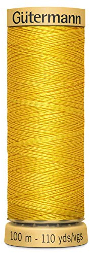 Gutermann 100% Natural Cotton Thread - 100m (Sunflower Yellow)