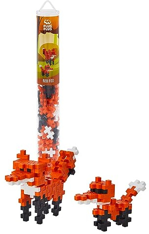 Plus-Plus - Fox - 100 Pieces - Creative Play Building Blocks Building, Developing Toys for Kids STEM, STEAM, Produced in Denmark