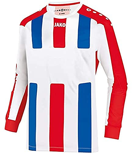 JAKO Kinder Fußballtrikots LA Trikot Milan, Weiß/Schwarz, 140, 4343