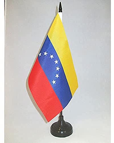 AZ FLAG - Tischflagge Venezuela Alt - 21x14 cm - Bolivarische Republik Venezuela Tischfahne 14 x 21 Cm - Flaggen