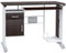 HOMCOM Bureau Informatique Design 100L x 52l x 75h cm Brun Noir et Blanc