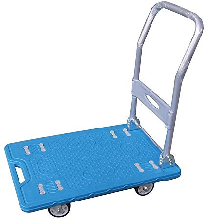 KATSU Chariot à Plateforme Pliable Léger et Robuste, pour Le Transport en Entrepôt, 150kg Capacité de Charge 552165