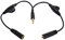 Chenyang stéréo de 3,5 mm mâle vers double 3.5 mm femelle audio casque Y Splitter câble avec interrupteur de commande volume