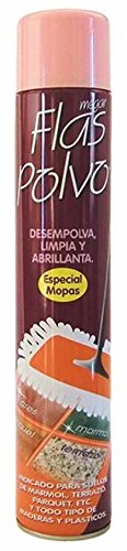 Flas Polvo: desempolva, limpia y abrillanta mopas. Bote 750 ml