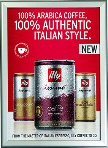 32mm Profil Klapprahmen - Silber eloxiert mit Ecken auf Gehrung. (A1 (Pack of 5)) - 32mm Profile Snapframe - Silver anodised finish with mitred corners. (A1 (Pack of 5))