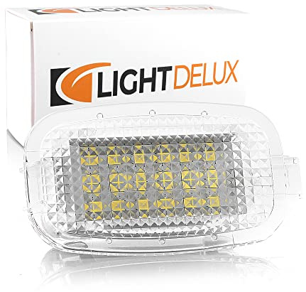 LIGHTDELUX LED Fußraumbeleuchtung, Kofferraumbeleuchtung, Türeinstiegsleuchten, Handschuhfach Plug&Play