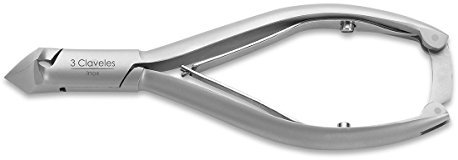 3 Claveles 12162 Alicate para Uñas, Corte Frontal de 13.5 cm