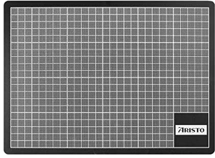 Aristo 22130 Cut-Mat (Schneideunterlage 21 x 30 cm, A4, selbstheilend) grün-schwarz