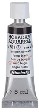 Schmincke – HORADAM® AQUARELL - feinste Künstler-Aquarellfarben, Lampenschwarz - 5 ml