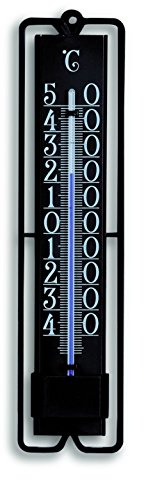 TFA 12.3000.01 Innen und Außen-Thermometer, Kunststoff, schwarz