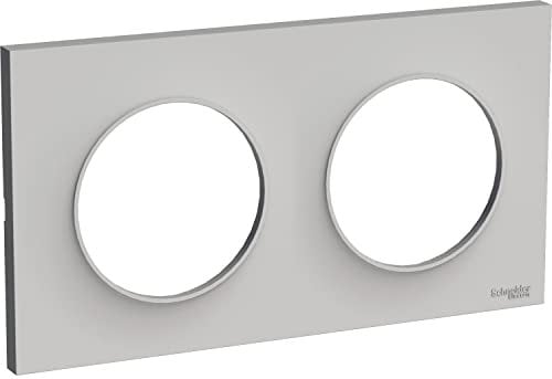 Schneider Electric - Odace Styl plaque Sable 2 postes horizontaux ou verticaux entraxe 71mm - S520704B1