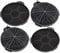 SPARES2GO Carbon Charcoal Vent Filters compatible with Cooke & Lewis CARBFILT4 Extractor Cooker Hood (Pack of 4)