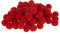 Pompons, 60 Stück, Ã˜ 15mm Rot