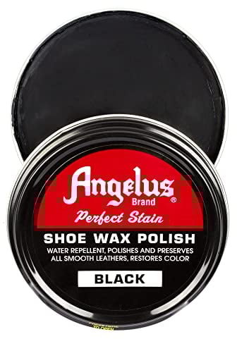 Angelus Brand Perfect Stain Shoe Wax Polish, 3 fl.oz, Black